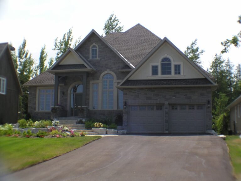 Finished Stone Stucco Two Storey - Ontario house by the builder