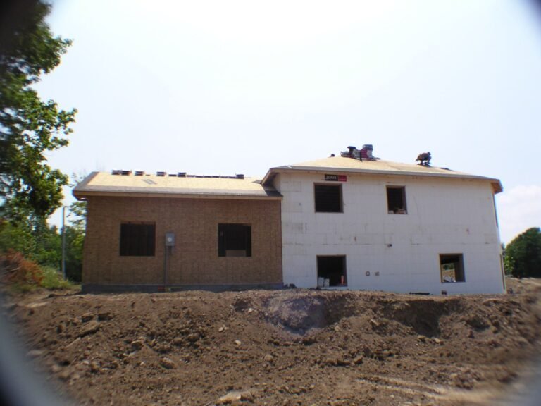 Stucco House Under Construction - Ontario house by the builder