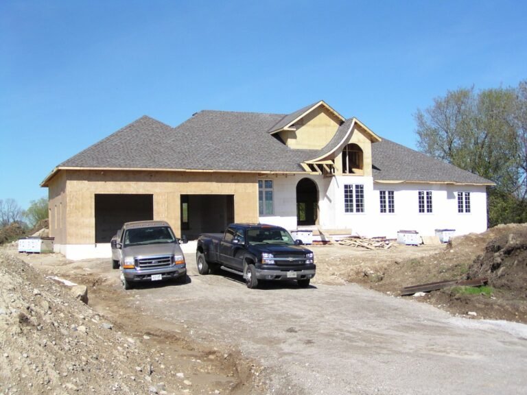 Two Storey Sheathed Before Cladding - Ontario house by the builder